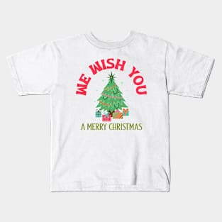 Wish You A Merry Christmas Kids T-Shirt